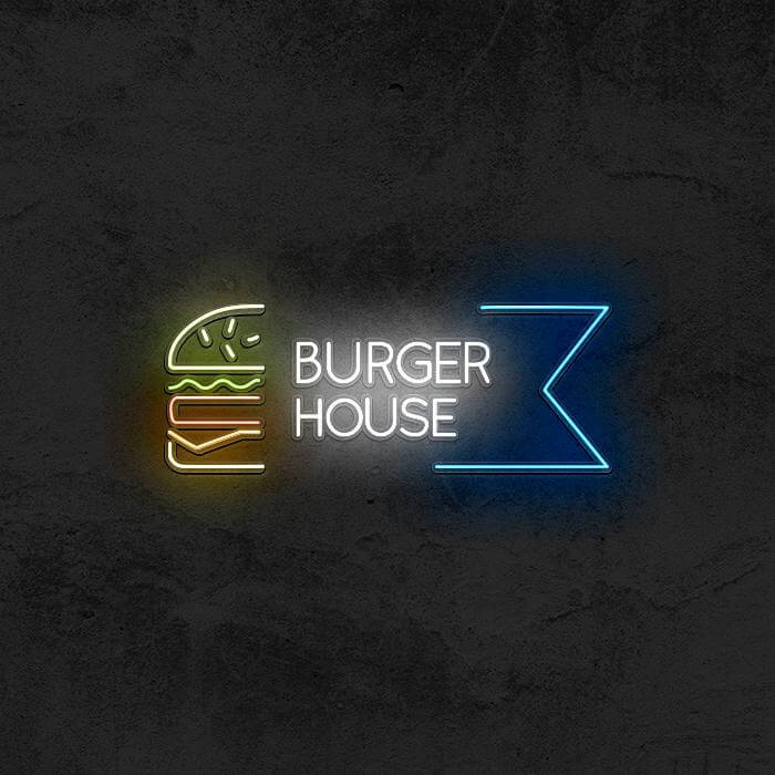 BURGER HOUSE 🍔 - Good Vibes Neon