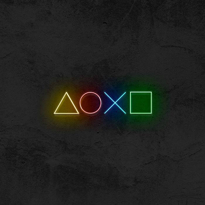 PS Buttons 🎮 - Good Vibes Neon