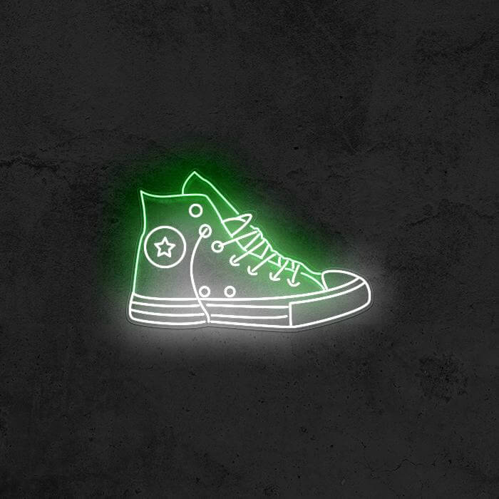 Converse Shoe ⭐ - Good Vibes Neon