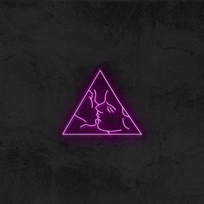 Artistic Couple Kiss - Good Vibes Neon