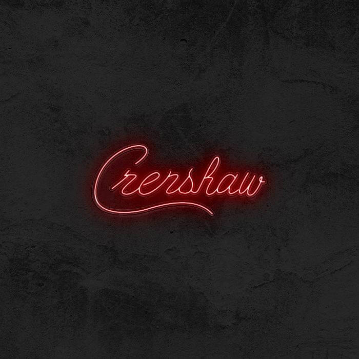 Crenshaw - Nipsey Hussle Neon Sign