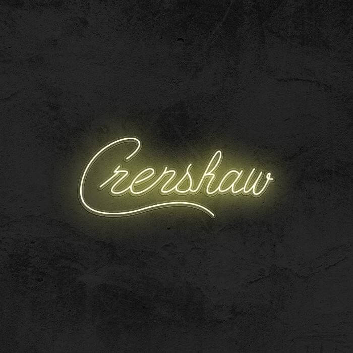 Crenshaw - Nipsey Hussle Neon Sign