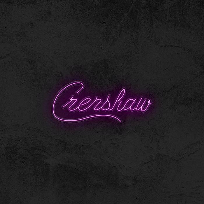 Crenshaw - Nipsey Hussle Neon Sign