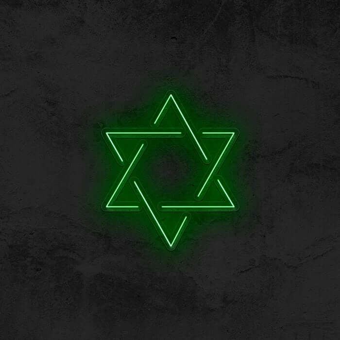 Star of David Neon Sign