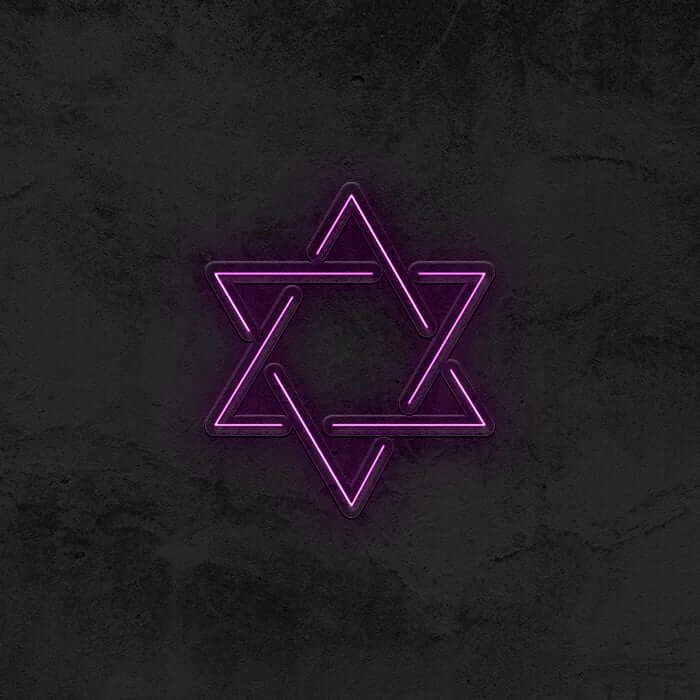 Star of David Neon Sign