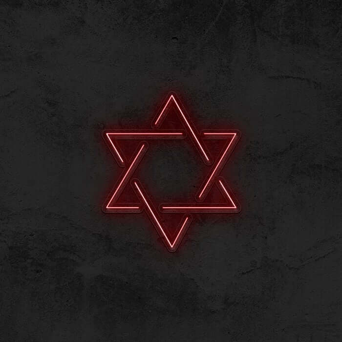 Star of David Neon Sign