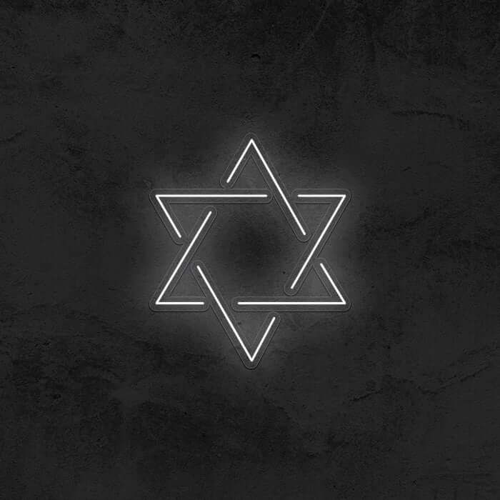 Star of David Neon Sign