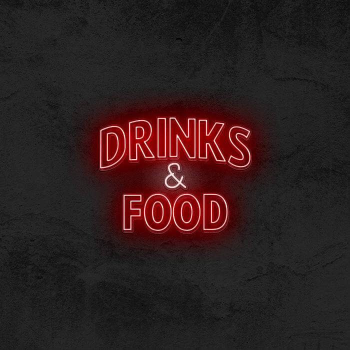 DRINKS & FOOD 🤩 - Good Vibes Neon