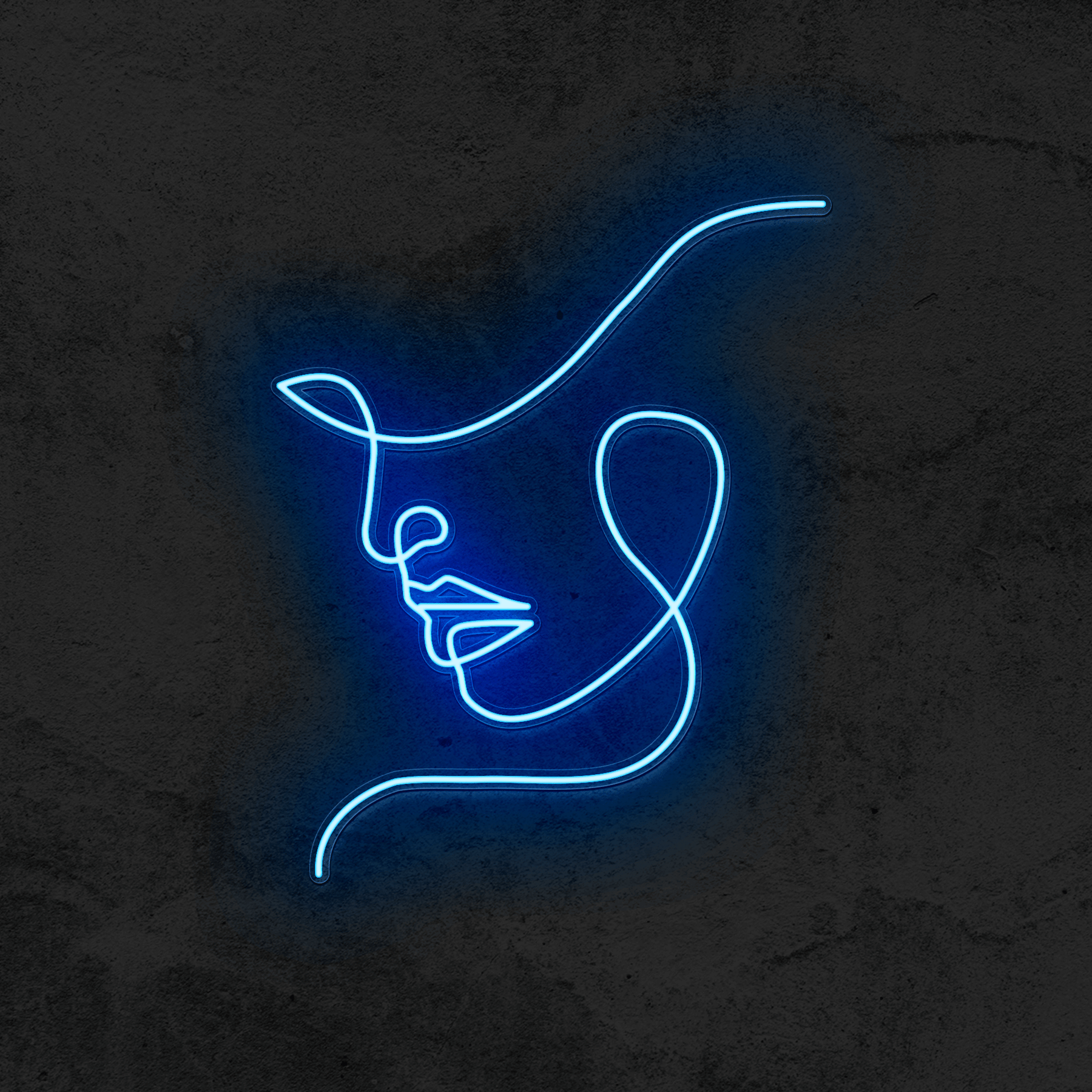 One Line face - Good Vibes Neon