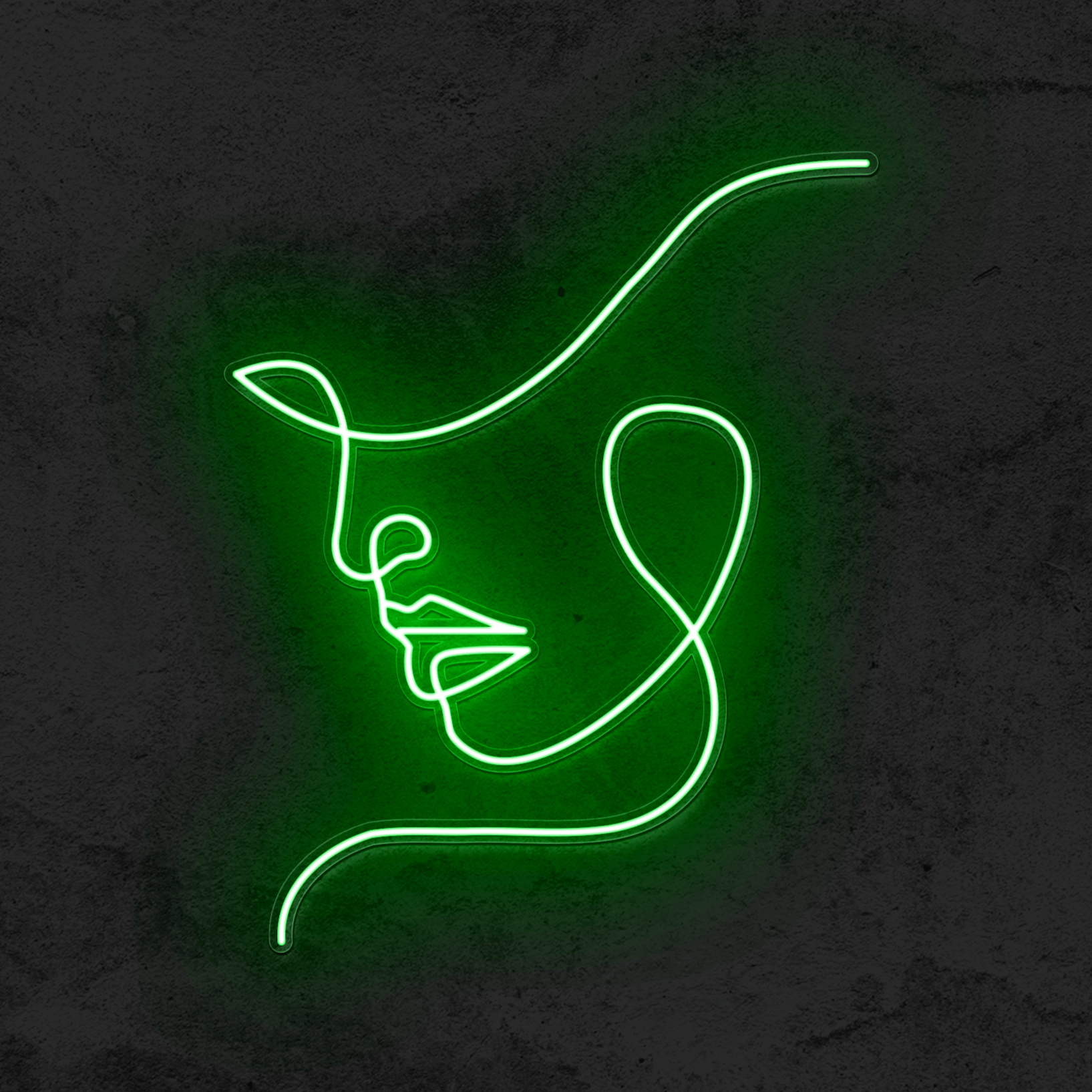 One Line face - Good Vibes Neon