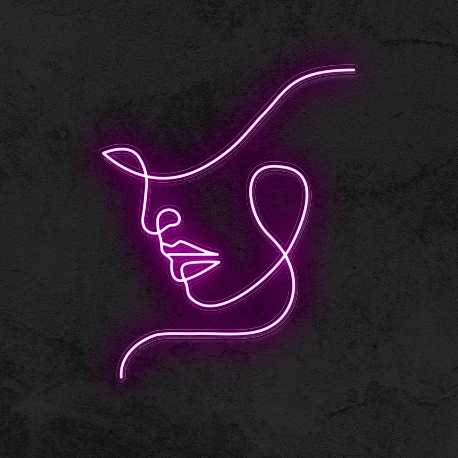 One Line face - Good Vibes Neon