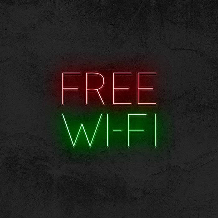 Free WiFi  📶 - Good Vibes Neon