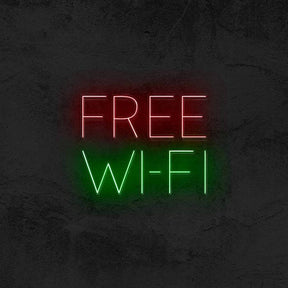 Free WiFi  📶 - Good Vibes Neon