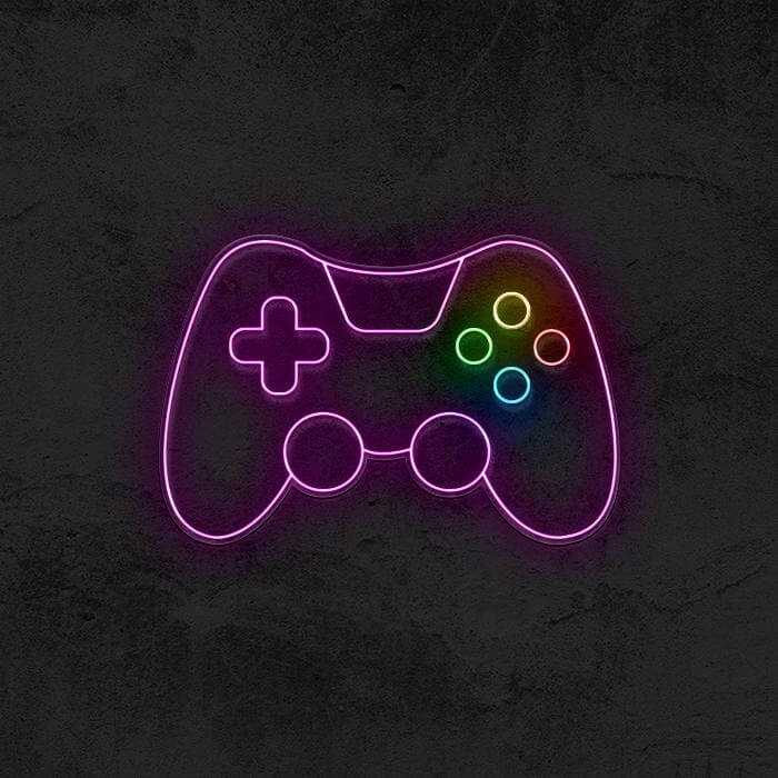 Glowing Gamepad Icon - The Neon Addition Every Gamer Needs
