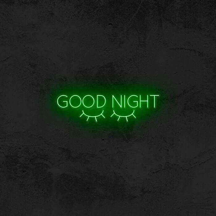 GOOD NIGHT 👀  Neon Sign