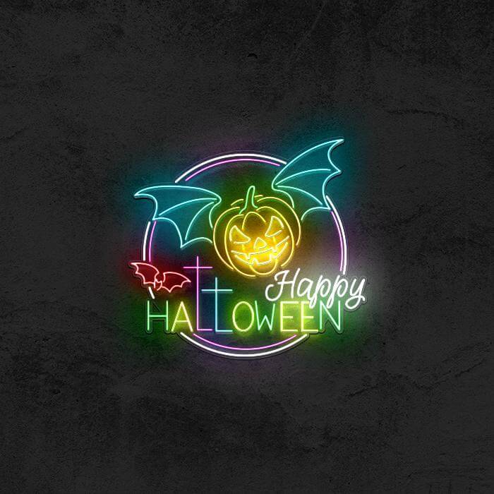 Happy Halloween Neon Sign