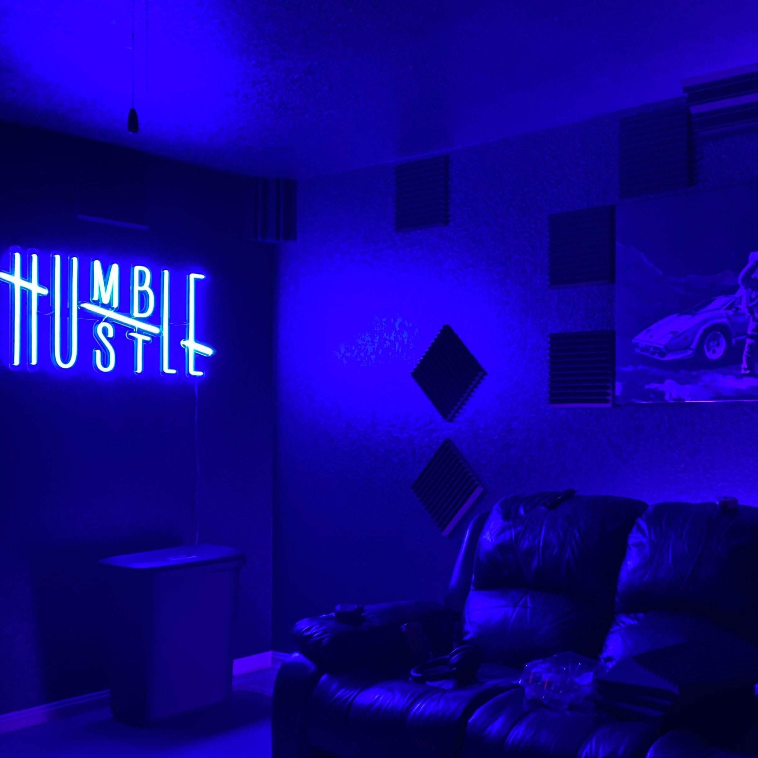 Humble Hustle Neon Sign Stay Humble Hustle best Hard LED Neon Light for Room Decor