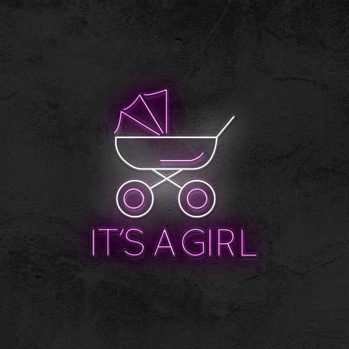 Girl Baby Stroller 👼 - Good Vibes Neon