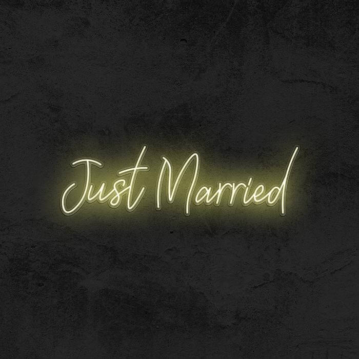 Just Married - Good Vibes Neon