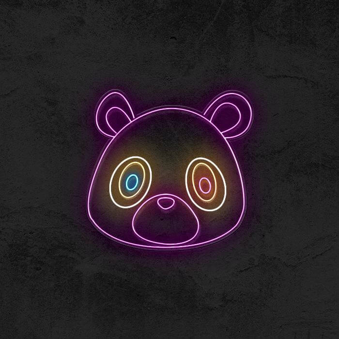 Kanye West - Graduation Bear Neon Sign