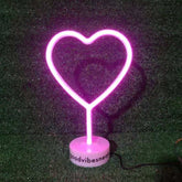 Heart Night Lamp - Good Vibes Neon