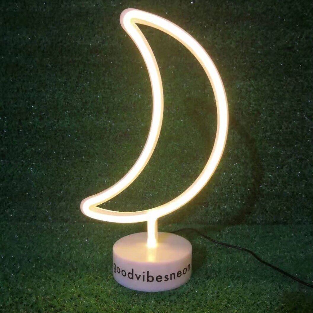 Moon Night Lamp - Good Vibes Neon