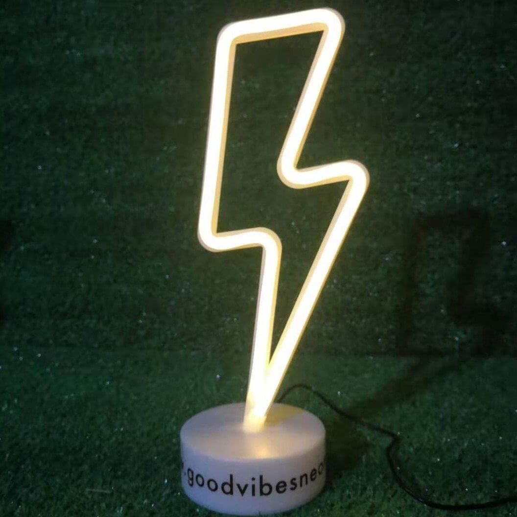 Lightning Night Lamp - Good Vibes Neon