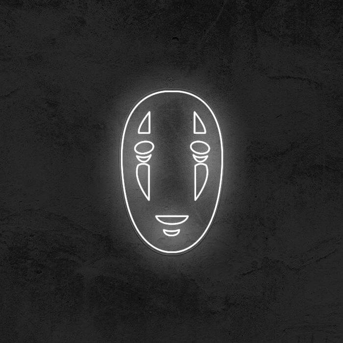 No Face Neon Sign
