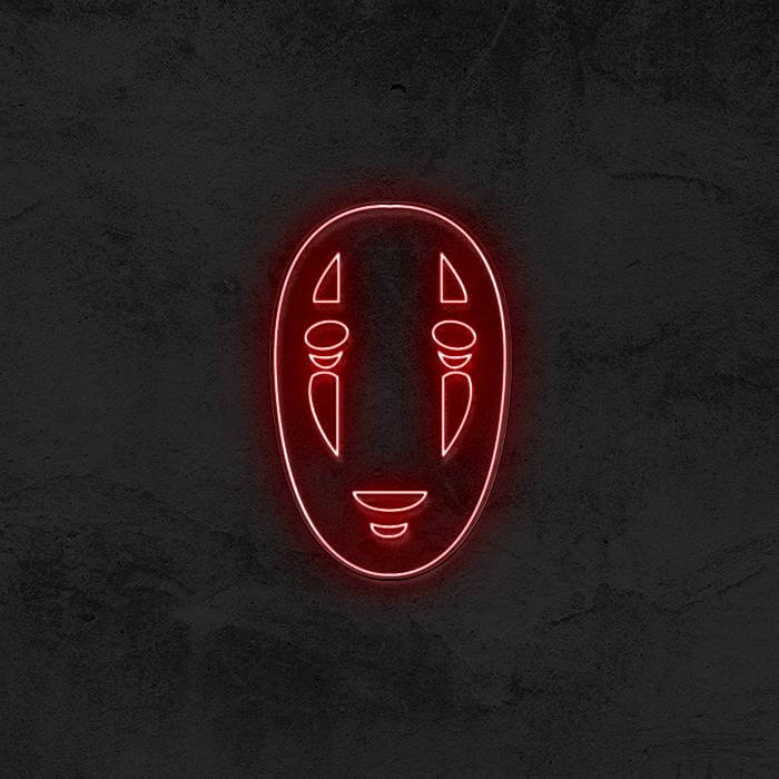 No Face Neon Sign