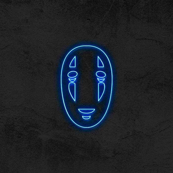 No Face Neon Sign