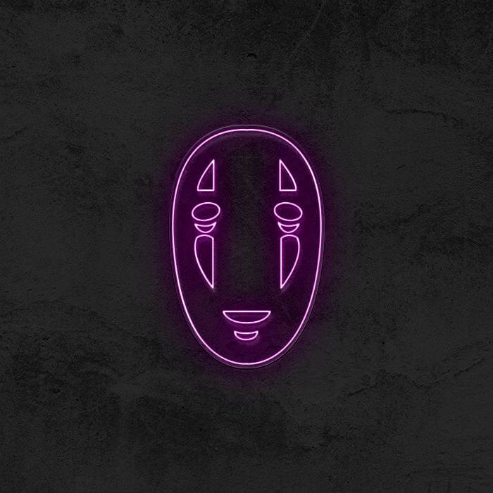 No Face Neon Sign