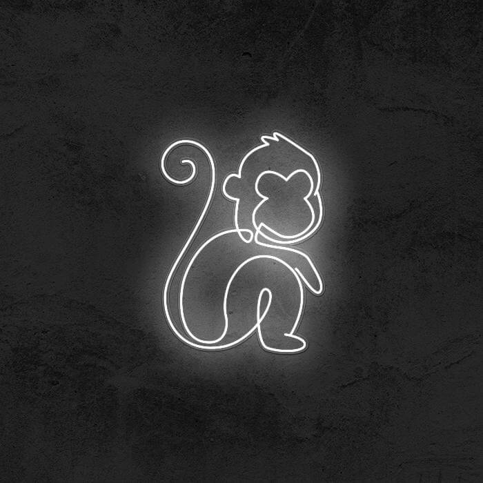 One Line Monkey 🐵 - Good Vibes Neon