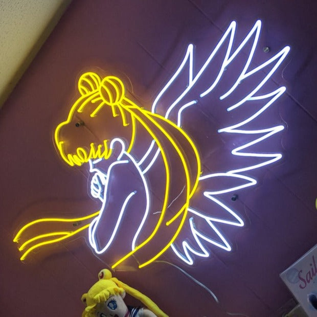 Crystal Angel - sailor Moon Neon Sign