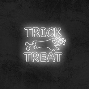 Trick or Treat Zombie Neon Sign