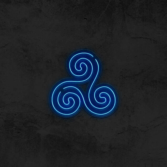 Triskelion Symbol Neon Sign
