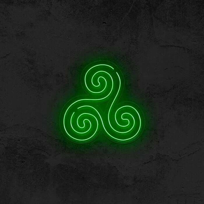 Triskelion Symbol Neon Sign