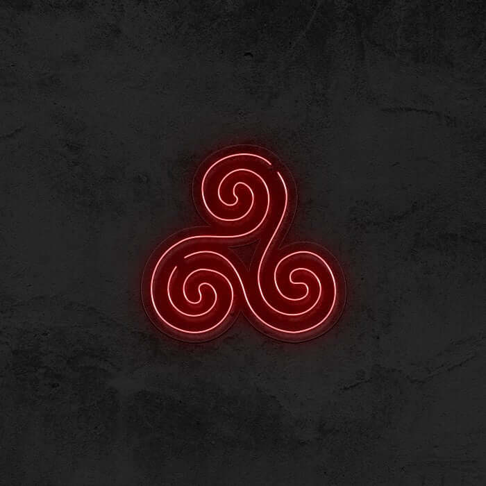 Triskelion Symbol Neon Sign