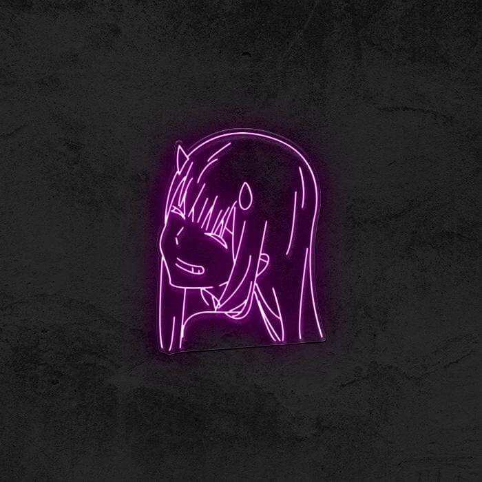 "Zero Two" - Darling In The FranXX Neon Sign